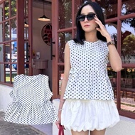 Ramp Fiona Polka Dot Top - Top TrendyWanita Size M-XXXXL