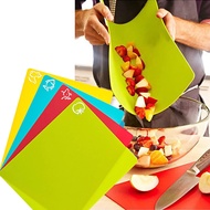 Food Grade pp Thin plastic cutting board for home use, non-slip thin chopping board, portable square