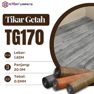 Tikar Getah Murah Aqsa TG170 | PVC Kalis Air | Anti Slip | Segulung 20m | Tahan Lasak & Susah Koyak