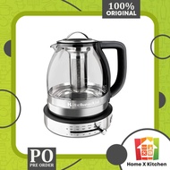 KitchenAid KEK1322SS Electric Glass Tea Kettle, 1.5 L, Stainless Steel