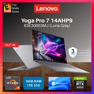 Lenovo Laptop Yoga Pro 7 AI (RYZEN 7-8845HS/16GB/1TB /RTX3050 6GB /14.5" 3K 120HZ IPS/OFF H&S/W11/BA