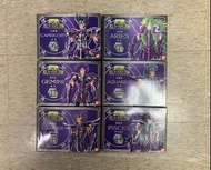 全新未開 聖鬥士星矢聖衣大系冥王十二宮編巨蟹座白 羊座山羊座雙魚座雙子座水瓶座 (一套6盒）