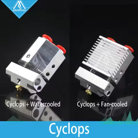 Mellow 3D Printer Parts V6 Cyclops+/Chimera+ Plus Multi-Extrusion Color 2 In 1 Out J-Head HotEnd Kit