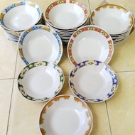 [ 6 PCS ] 1/2 LUSIN PIRING KERAMIK LILIA 8INCH/PIRING MAKAN