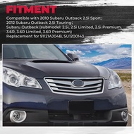 HECASA Front Grille Compatible with 2010-2012 Subaru Outback 2.5i Sport Touring 3.6R Limited Premium