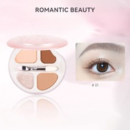 Romantic beauty eyeshadow Luo Xiaoman eye shadow four-color plate silkworm plate modified shadow fou