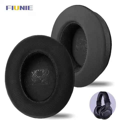 FIUNIE Replacement Ear Cushion Pads Suitable for Audio Technica ATH-M50x,M50xBT,M40x,M30x,M20x,M70x 