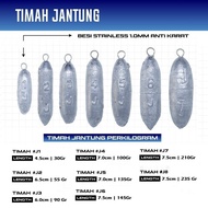 Timah Jantung / Timah Pemberat Pancing Jaring BAGUS Ukuran J1-J8