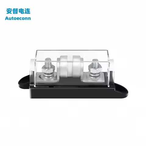 250AC/DC250V Fuse Block 100A-300A Class T Mega Fuse Holder with Fuse for Inverters and High- Power A