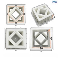Breeze Block Hollow Partition Wall Concrete Mould Acuan Blok Berongga Dinding Sempadan Untuk Rumah T
