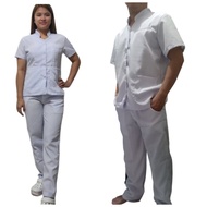 ♞,♘,♙Chinese Collar Nurse Uniform for Men&Women