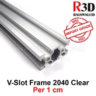 V-Slot Aluminum Profile Extrusion Rail 2040 OX CNC Frame 1cm