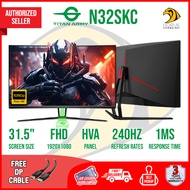 TITAN ARMY 32" 1500R Curved 240hz 1MS Gaming Monitor (N32SKC)