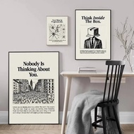 Minimalist Motivational Quotes Inspirational Discipline Art Poster Self-adhesive Art Waterproof Pape