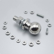 Tow Hitch Ball Threaded Shank Tow Ball Attachment Towing Hardware Hex Nut Vehicle Part Washers Inclu