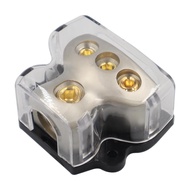 [mfnpqcn] 3 Way Amp Distributor Block, 1x 0 Gauge in 3x 4 Gauge Out for Car Audio Splitter Replaceme