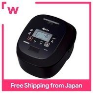 TOSHIBA Rice cooker 5.5-cup vacuum IH jar rice cooker, large heat power, vacuum warming, white rice for 40 hours RC-10VRR(K) Gran Black, living alone, two people, family, entering school, new member of society