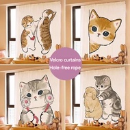 Cute Cartoon Printing Curtains for Kitchen/Bedroom Decoration