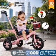 Basikal Budak Kanak 2 Tahun Bicycle Kids outdoor Tricycle Kids Stroller With Handle 3 Wheels Bike