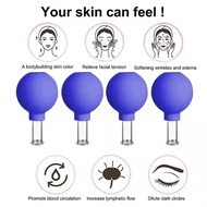 1Piece Silicone Vacuum Facial Cupping Pumping Type Dampness Tightening Face Dialing Tendon Plucking 