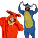 Pokemon Eevee Inspired One-Piece Adult Pajamas - Halloween Costume