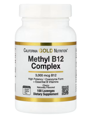 CALIFORNIA GOLD NUTRITION - 4合1 維他命甲基B12 3000微克+B7生物素 300微克+葉酸+B6 100粒錠 - 平行進口 - EXP: 2029.07