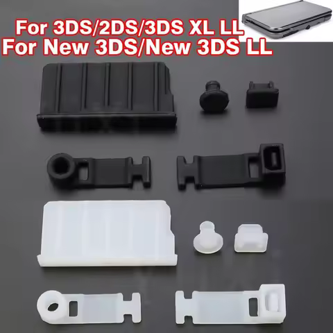 1Set Silicone Anti-Dust Plug Charging Dock Earphone Jack Dust Proof Protector Cover Cap For New 3DS 