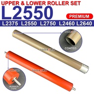 1 Set - Upper Lower Fuser Roller L2550 L2640 Compatible for Bro DCP L2550DW L2550 L2640DW L2650