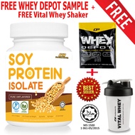 Pharmanutri Soy Protein Isolate 1kg, (Unflavor) 91% Protein+Whey Depot Sample+Shaker-Vegan Protein M