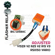 UNIVERSAL RSX Y15ZR V2 R25 V2 R15 V3 VARIO LED SIGNAL FLASHER RELAY DOUBLE SIGNAL RELAY