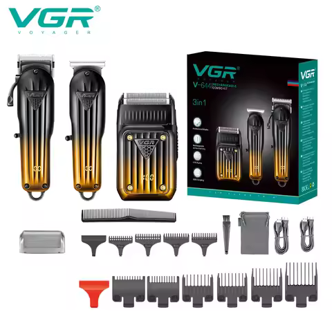VGR Hair Trimmer Professional Electric Shaver Razors Portable Beard Trimmer Adjustable Clipper Barbe