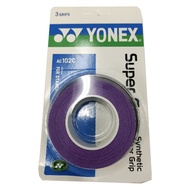 Yonex AC102C Tacky Non Slip Badminton Grip Racket Grip OverGrip 3 Grips Pack.