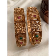 Ram Lakshman Seeta Gold Bangles Indian Bangles |Gelang Tangan Set of 2