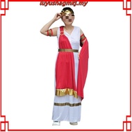 King of Rome Child Mythology Priestess Greek Queen Long Dress for Children Roman Goddess Ancient Eur