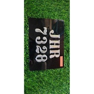 NUMBER PLATE MOTOR BELAKANG PAPAN BESI & PAPAN SEGI EMPAT