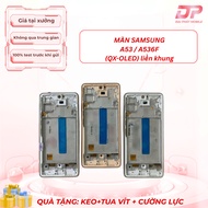 Screen used for samsung A53, A536F - Comes with a Gift Set of Glue + Screws + Tempered Glass!