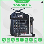 Baretone SONORA 4 Audio Mixer - Professional 4 channel Mixer