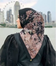 Segi empat hijab jilbab motif Button Scarves Non logo