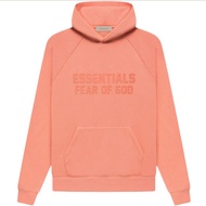 ESSENTIALS FLEECE HOODIE (CORAL)
