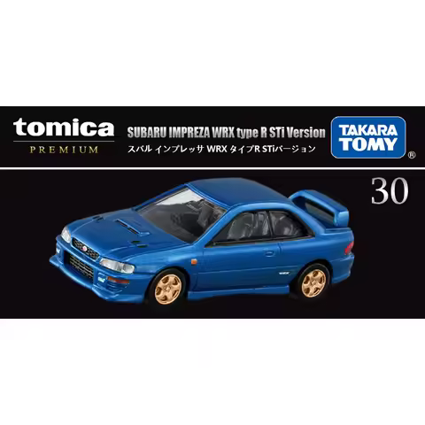 Original TAKARA TOMY Tomica Premium No.30 Subaru Impreza WRX Type R STi Version 1/61 Diecast Alloy J