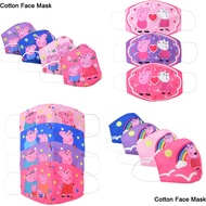 Peppa Pig 3D Face Mask Cartoon Adult Kids Baby Boys Girls Cotton Protective Masks Anti Dust Face Mask