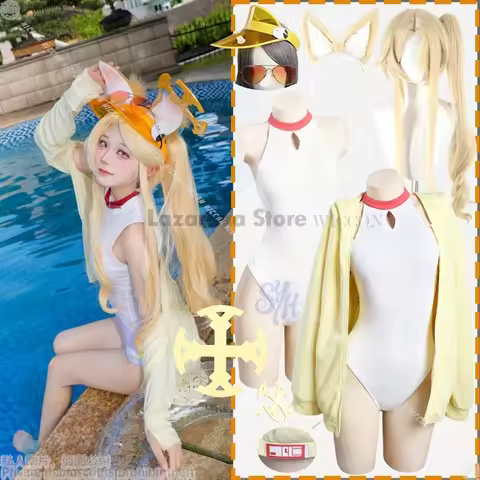 disfraz Halloween costumes Anime Game Blue Archive Cosplay Yurizono Seia Swimsuit Kawaii Light Yello