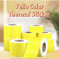 Yellow Thermal barcode Sticker Paper For Xprinter Thermal Printer WRed Color waybill Sticker Marklif