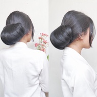 NadiSSE BLACK HAIR BUN MODERN HAIR BUN PLAIN BLACK HAIR BUN/ HAIR BUN FLIGHT ATTENDANT HAIR BUN BALI