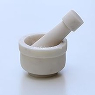 Stones And Homes Indian White Purple Mortar and Pestle Set Small Bowl Marble Spices Masher Stone Grinder for Kitchen and Home 3 Inch Polished Round Pill Crusher Herbs Spice Grinder - (7.6x4.8x3.2 cm)