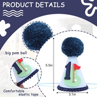 Golf 1st Birthday Hat for Boys - Hole in One 1st Birthday Crown, Golf First Birthday Decoration, Boy