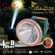 Senter Kepala / Headlamp Jinlong JL 1102 waterproof / Tahan air 500 watt super terang Baterai 15000m
