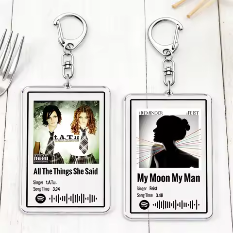 Heated Rivalry TV Show Soundtrack Keychains for Women Accessories Bag Official Playlist Music Songs 