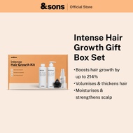 andSons Intense Hair Growth Gift Set (Shampoo 200ml + Conditioner 200ml + 3% Redensyl Serum 60ml + S