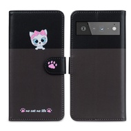 Cute PU leather case for Google Pixel6 Pro flip phone case Google Pixel 6A 4A 3A stand protective case bracket cover